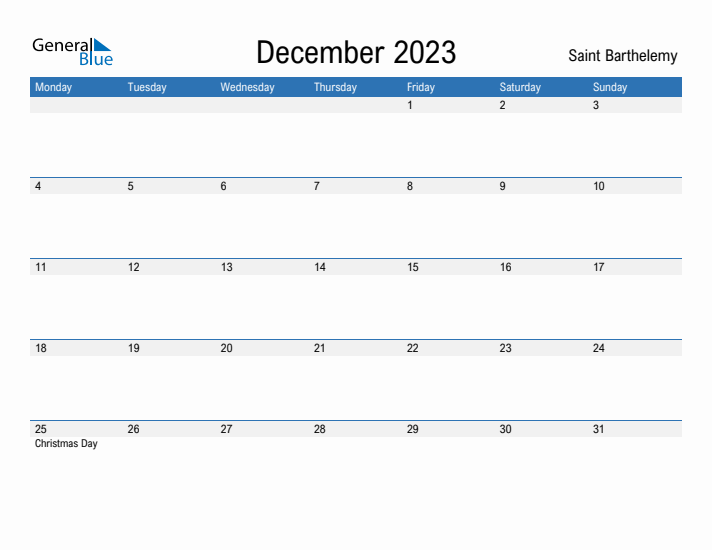 Fillable December 2023 Calendar