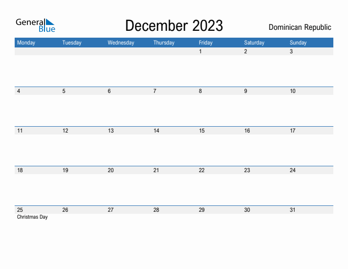 Fillable December 2023 Calendar