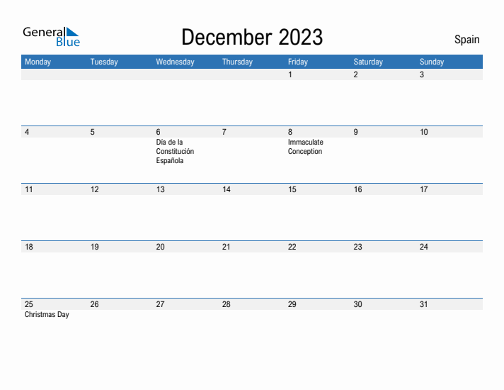 Fillable December 2023 Calendar