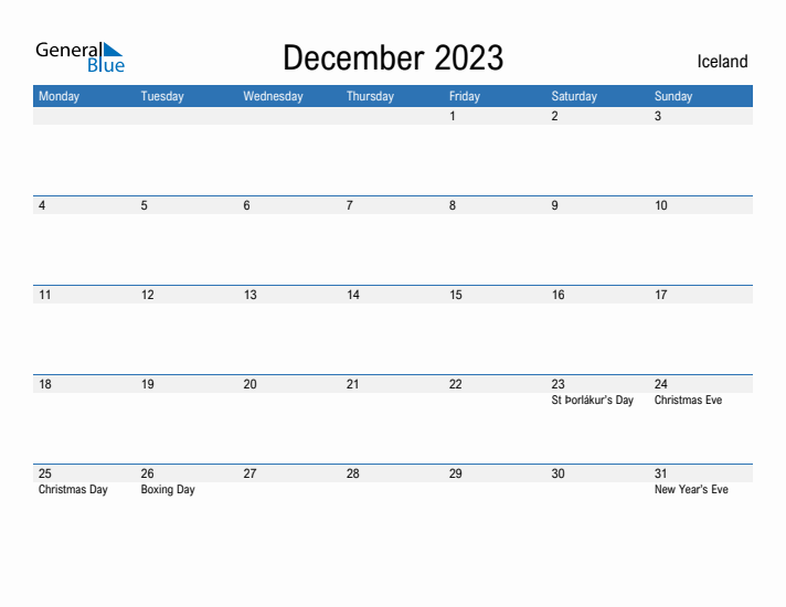 Fillable December 2023 Calendar