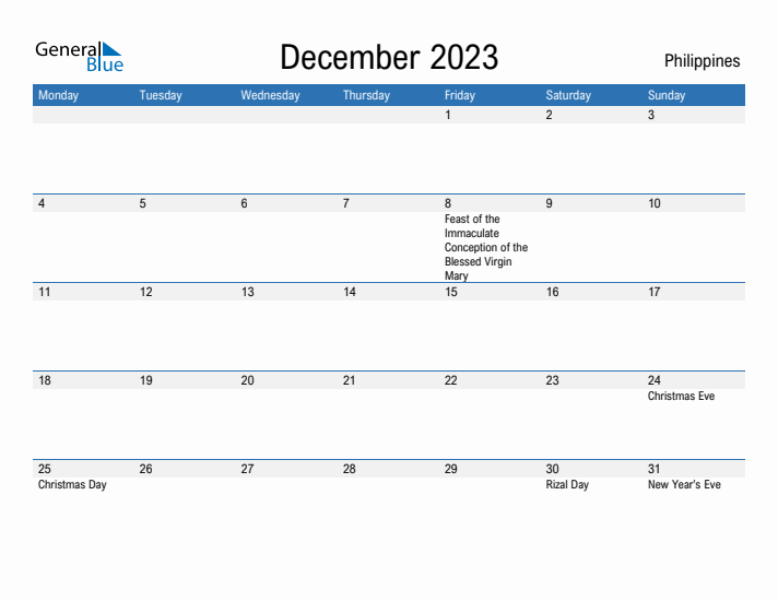 Fillable December 2023 Calendar