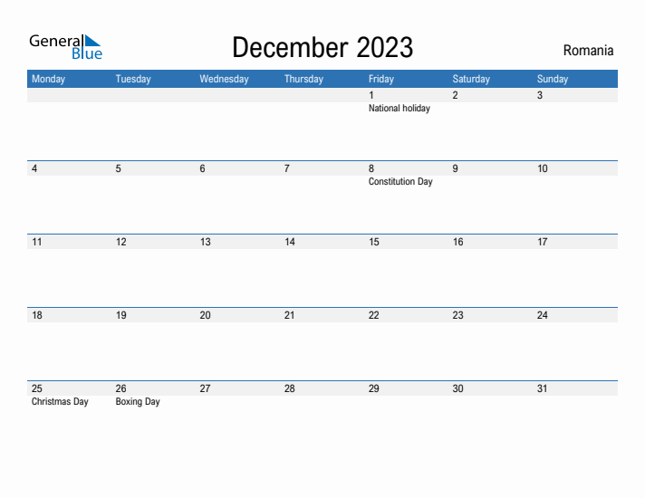 Fillable December 2023 Calendar