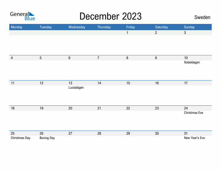 Fillable December 2023 Calendar