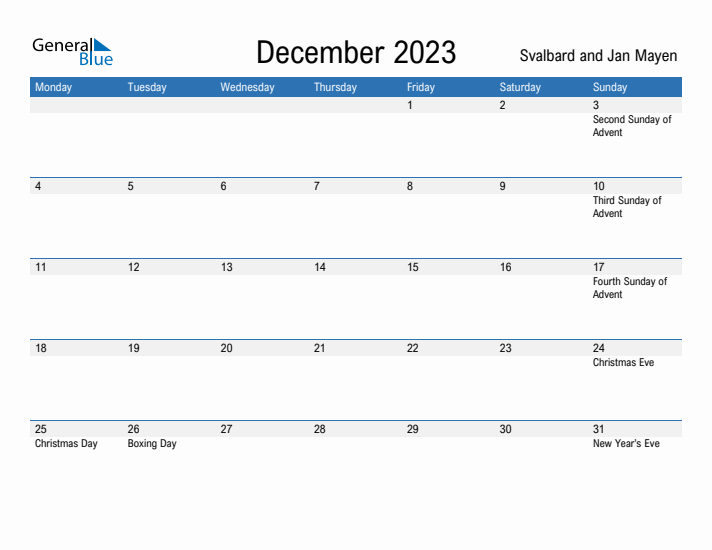 Fillable December 2023 Calendar