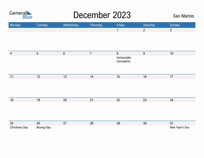 Fillable December 2023 Calendar