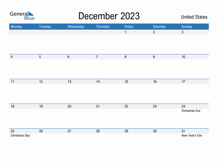 Fillable December 2023 Calendar