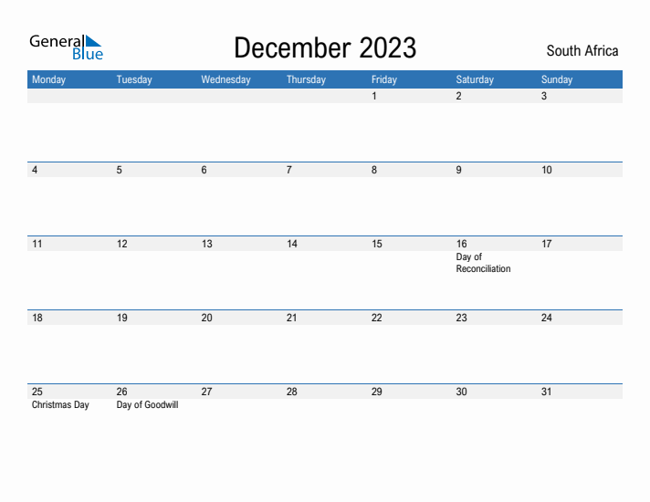 Fillable December 2023 Calendar