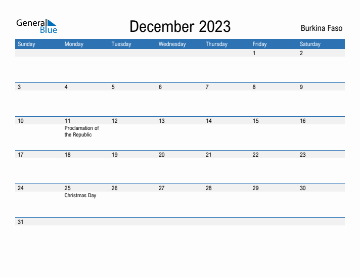 Fillable December 2023 Calendar