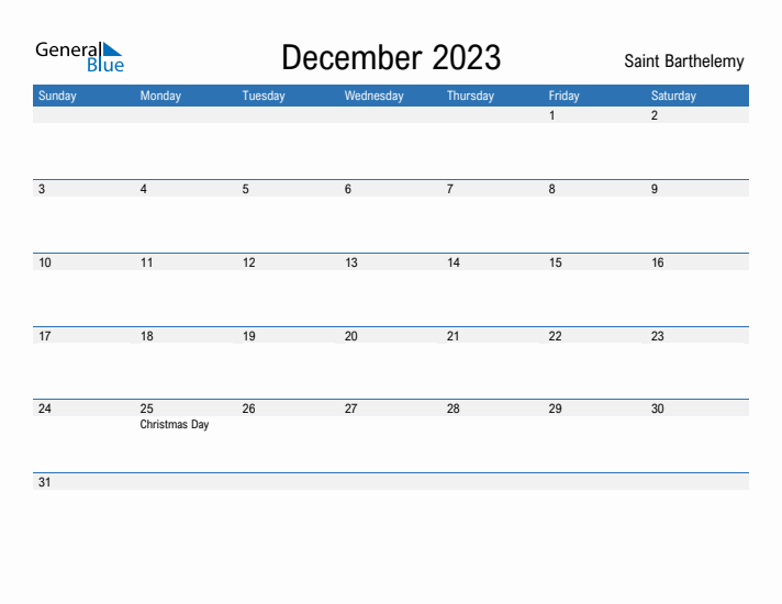 Fillable December 2023 Calendar