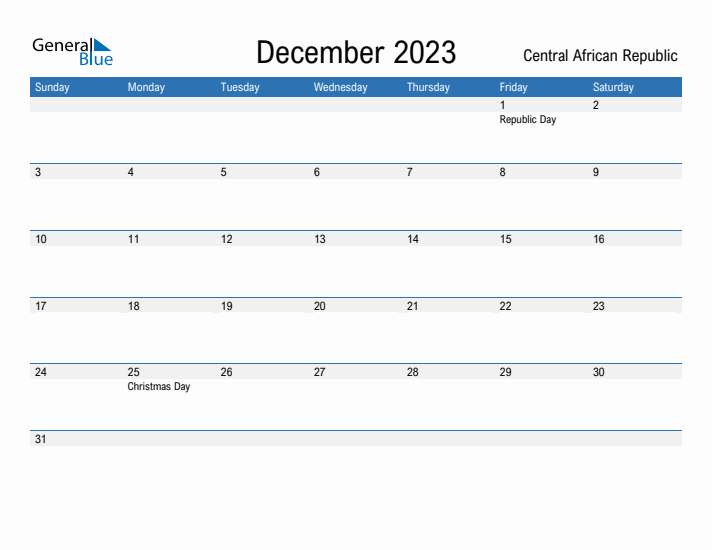 Fillable December 2023 Calendar