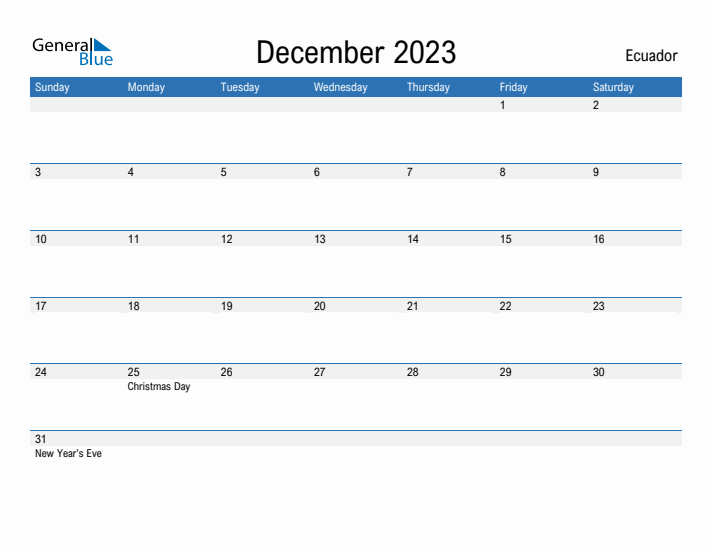 Fillable December 2023 Calendar