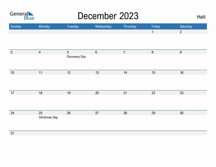 Fillable December 2023 Calendar