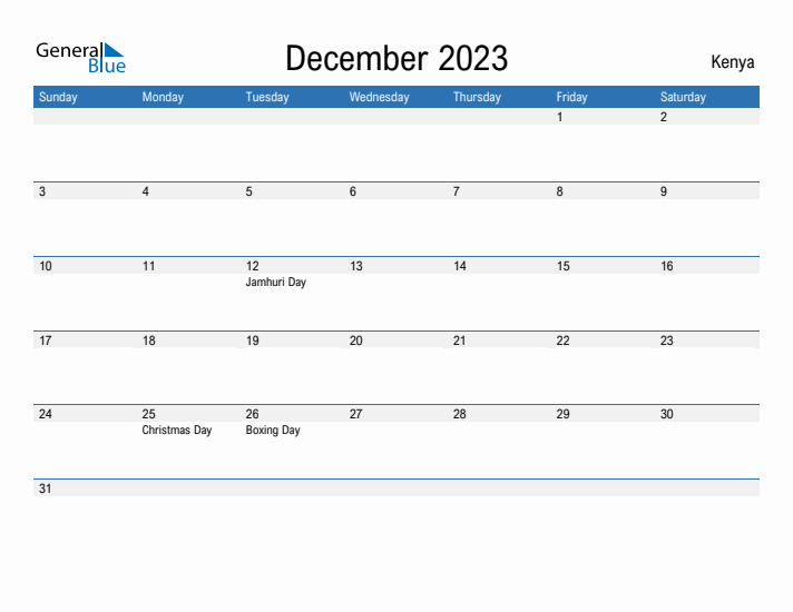 Fillable December 2023 Calendar