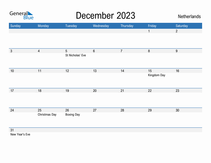 Fillable December 2023 Calendar