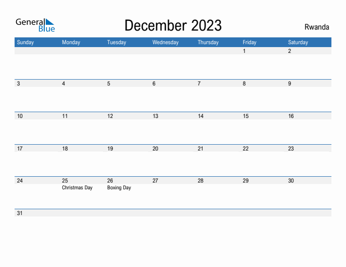 Fillable December 2023 Calendar