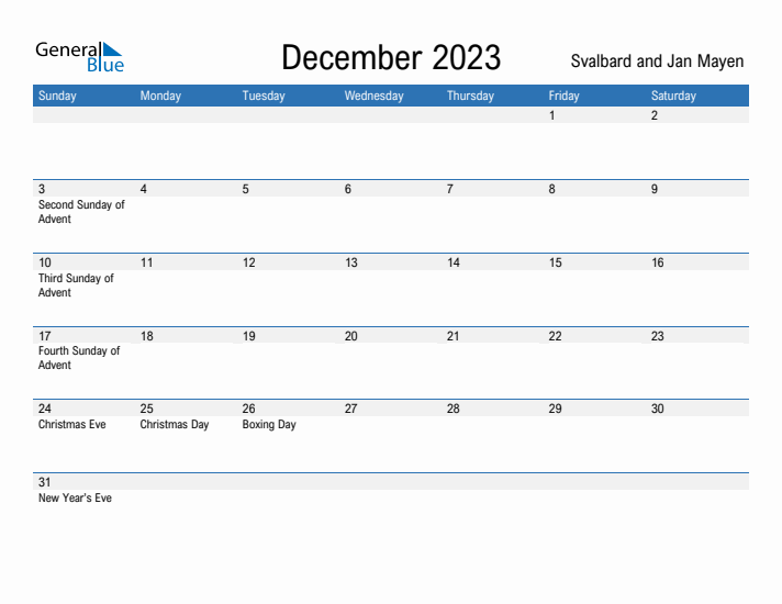 Fillable December 2023 Calendar