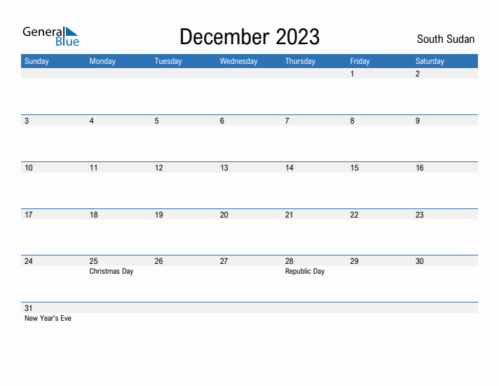 Fillable December 2023 Calendar