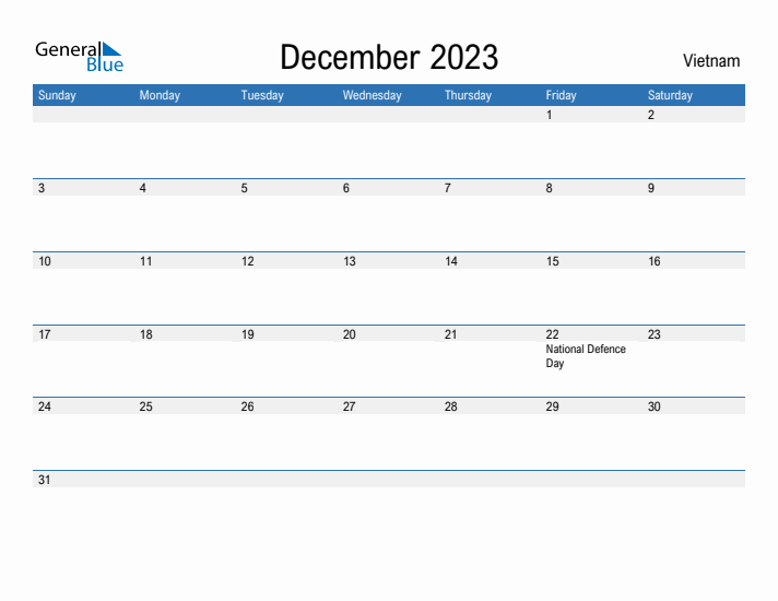 Fillable December 2023 Calendar