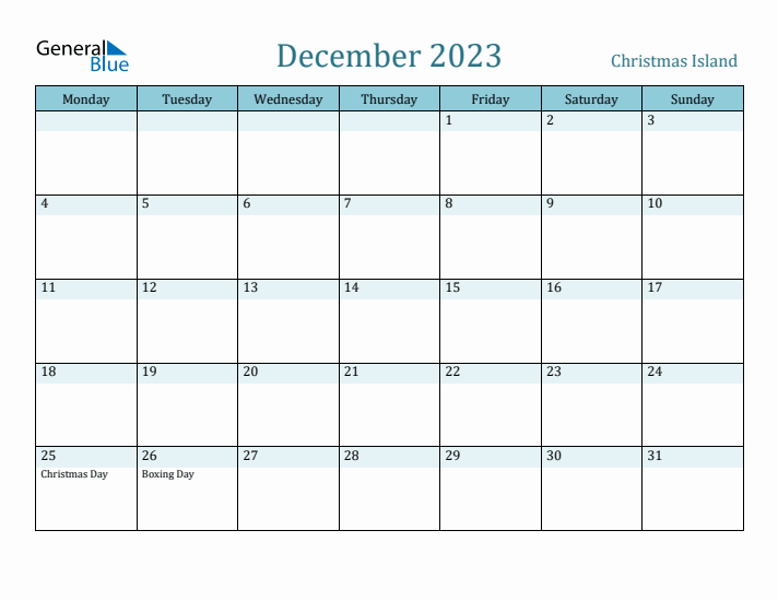 December 2023 Calendar with Holidays