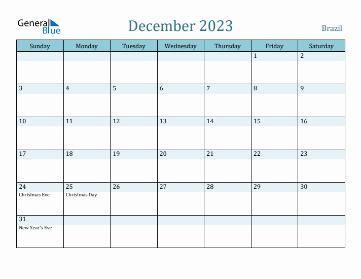 December 2023 Calendar with Holidays