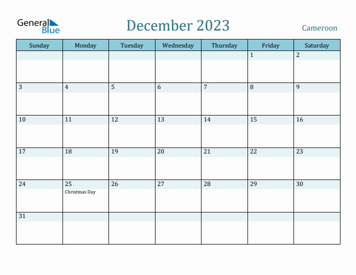 December 2023 Calendar with Holidays