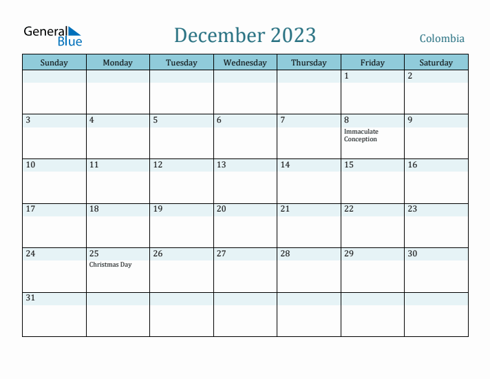 December 2023 Calendar with Holidays