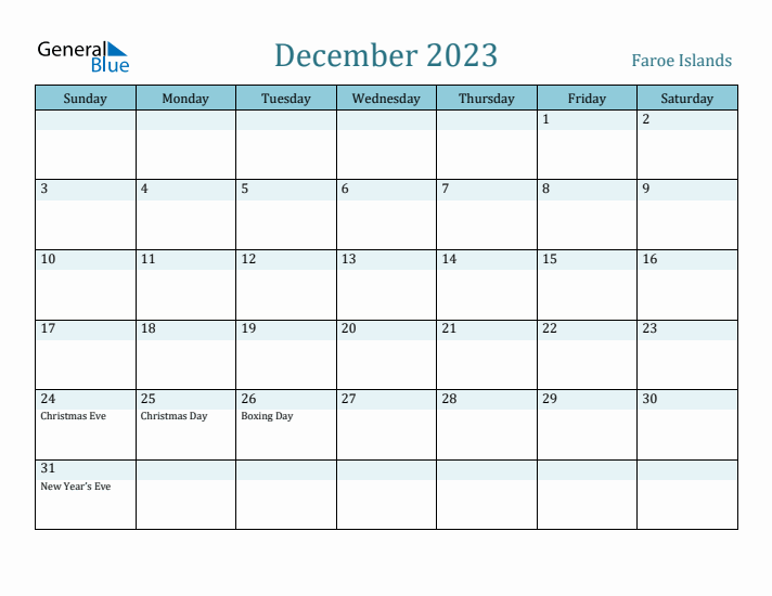 December 2023 Calendar with Holidays