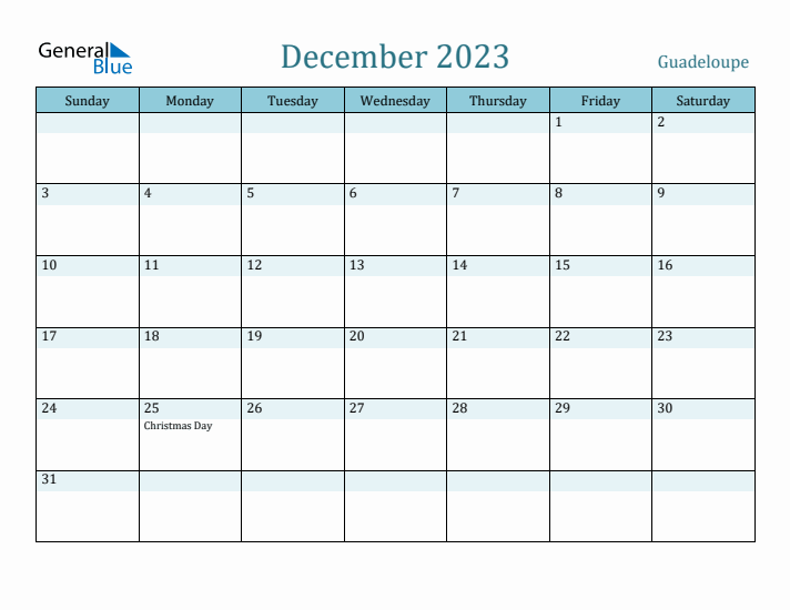 December 2023 Calendar with Holidays