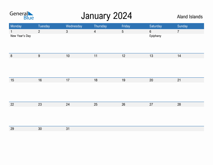 Fillable January 2024 Calendar