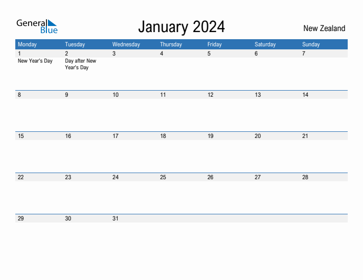 Fillable January 2024 Calendar