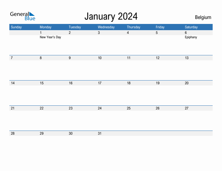 Fillable January 2024 Calendar