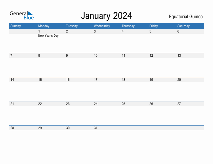 Fillable January 2024 Calendar