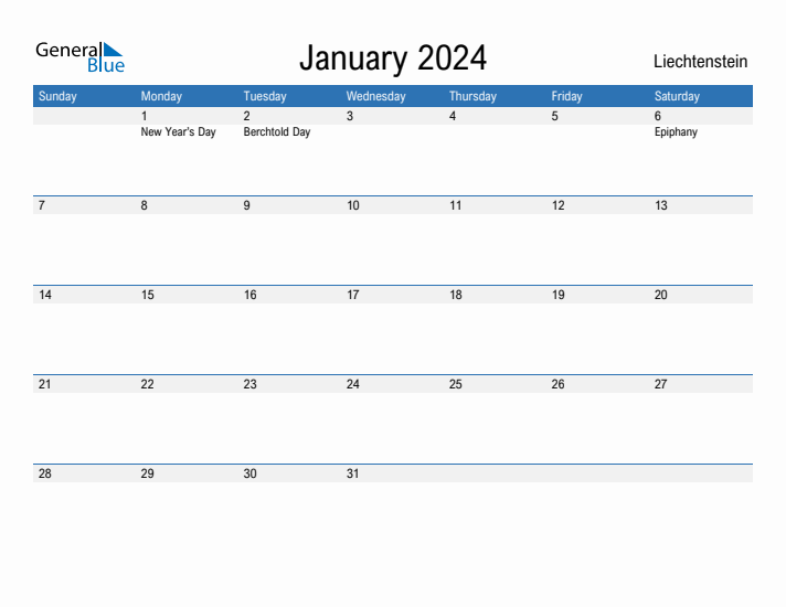 Fillable January 2024 Calendar