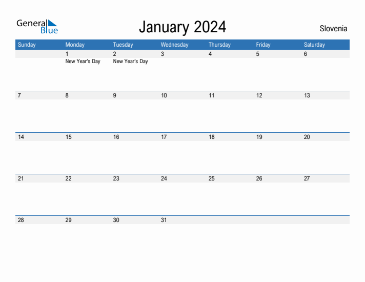 Fillable January 2024 Calendar