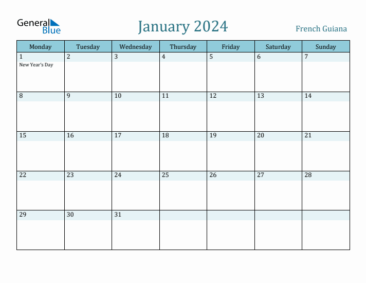 January 2024 Calendar with Holidays