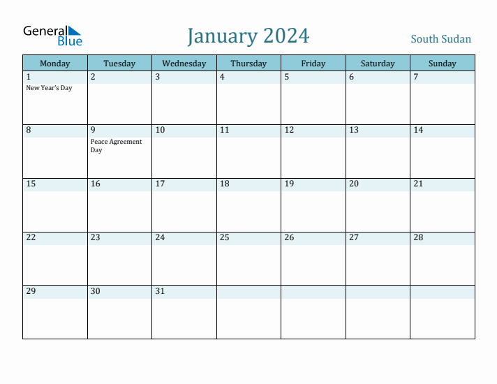 January 2024 Calendar with Holidays