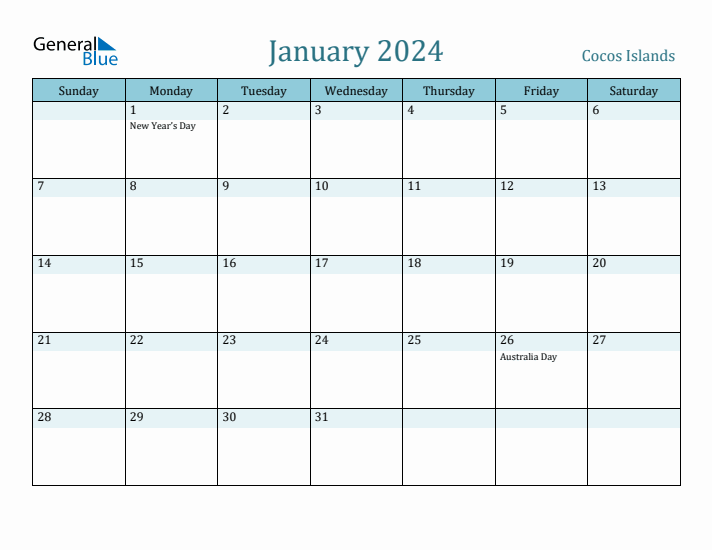 January 2024 Calendar with Holidays