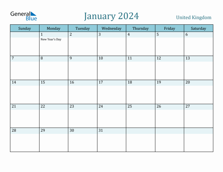 January 2024 Calendar with Holidays