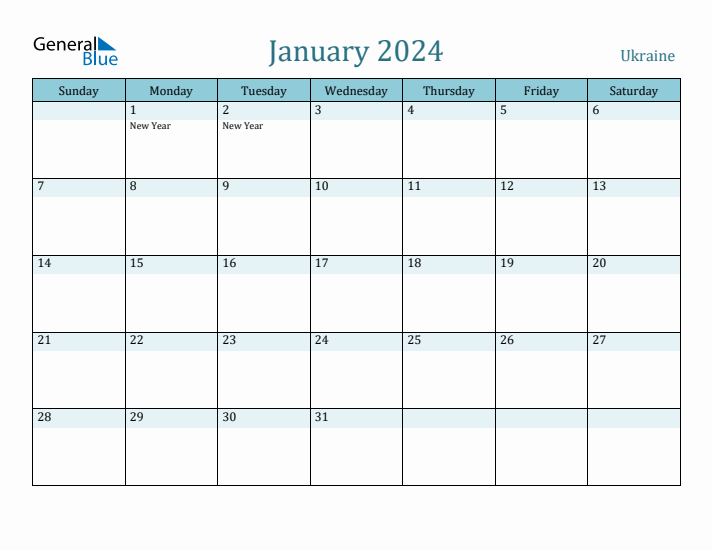 January 2024 Calendar with Holidays