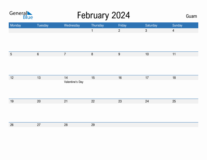 Fillable February 2024 Calendar