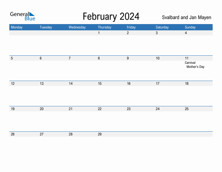 Fillable February 2024 Calendar