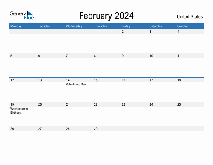 Fillable February 2024 Calendar