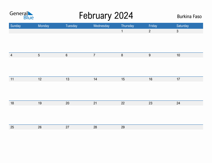 Fillable February 2024 Calendar