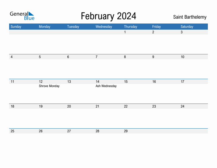 Fillable February 2024 Calendar