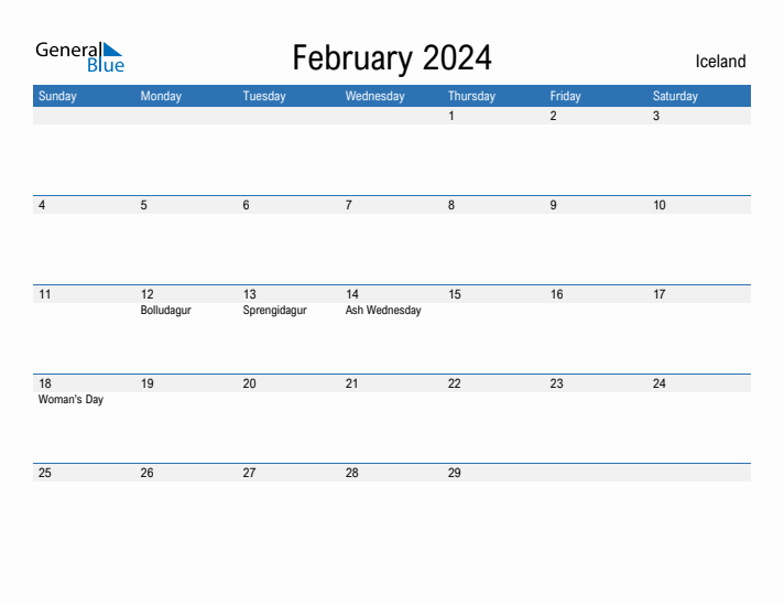 Fillable February 2024 Calendar