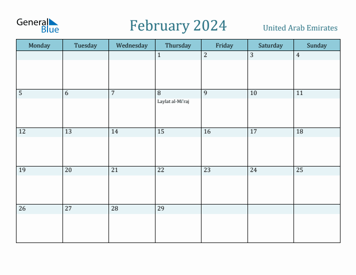 February 2024 Calendar with Holidays