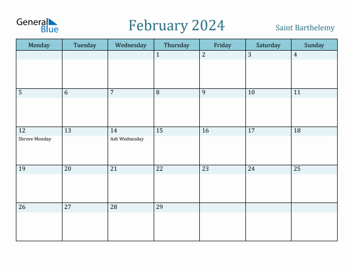 February 2024 Calendar with Holidays