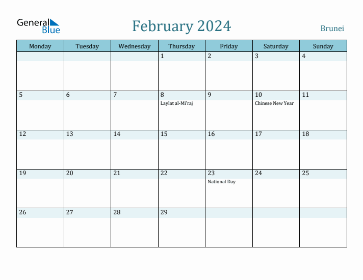 February 2024 Calendar with Holidays