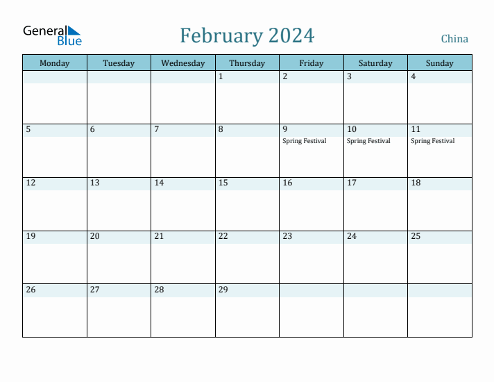 February 2024 Calendar with Holidays