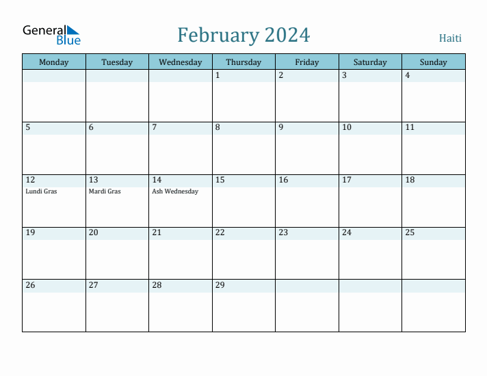 February 2024 Calendar with Holidays